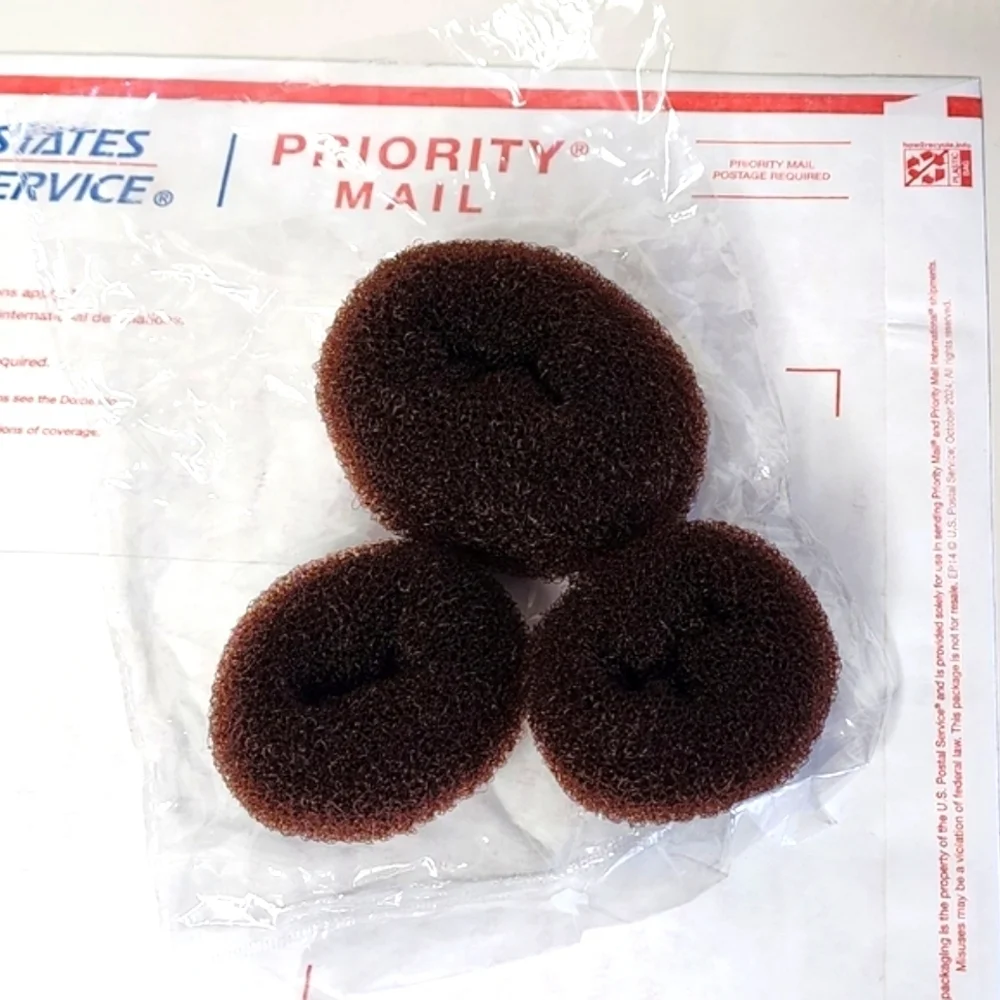 New Brown Hair Donut Bun Maker Set NEW+FAST SHIPPING
